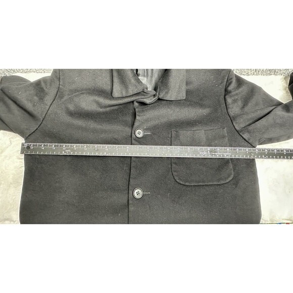 Loro Piana Saks Fifth Ave  Made Italy Black Cashmere Virgin Wool  Jacket 54/44 - Picture 8 of 11